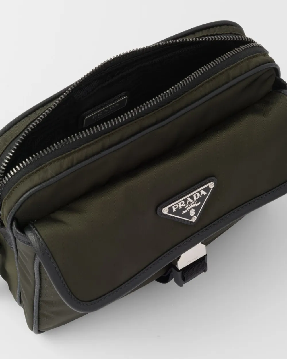 Hombre Prada COLECCIÓN MASCULINA|BOLSOS MENSAJEROS^Bandolera De Re-nylon Y Piel Saffiano