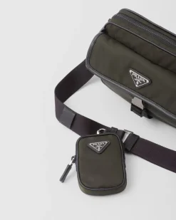 Hombre Prada COLECCIÓN MASCULINA|BOLSOS MENSAJEROS^Bandolera De Re-nylon Y Piel Saffiano