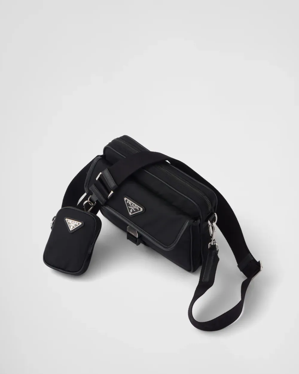 Hombre Prada COLECCIÓN MASCULINA|BOLSOS MENSAJEROS^Bandolera De Re-nylon Y Piel Saffiano