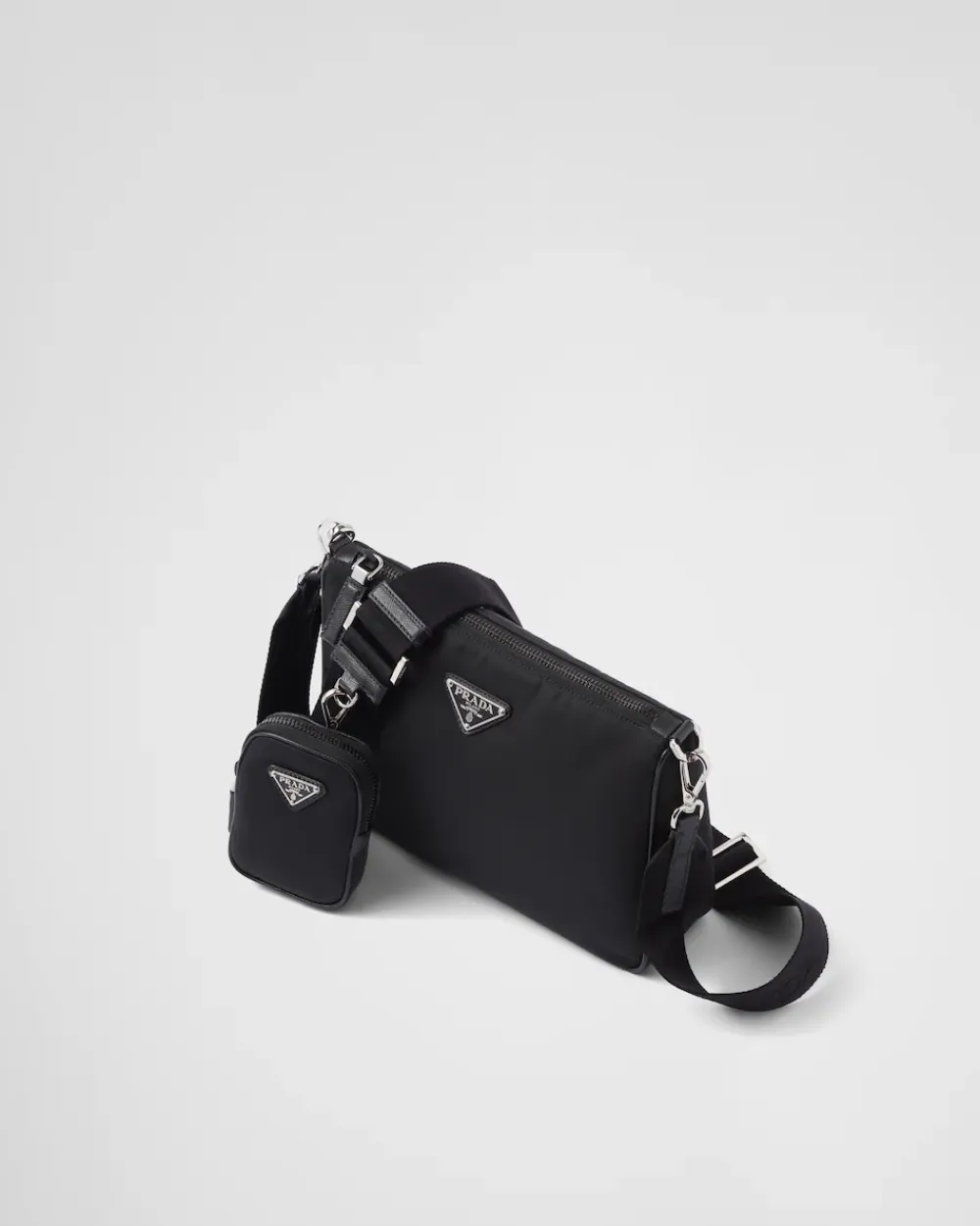Hombre Prada COLECCIÓN MASCULINA|BOLSOS MENSAJEROS^Bandolera De Re-nylon Y Piel Saffiano