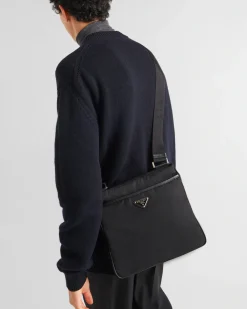 Mujer/Hombre Prada COLECCIÓN MASCULINA|BOLSOS MENSAJEROS^Bandolera De Re-nylon Y Piel Saffiano