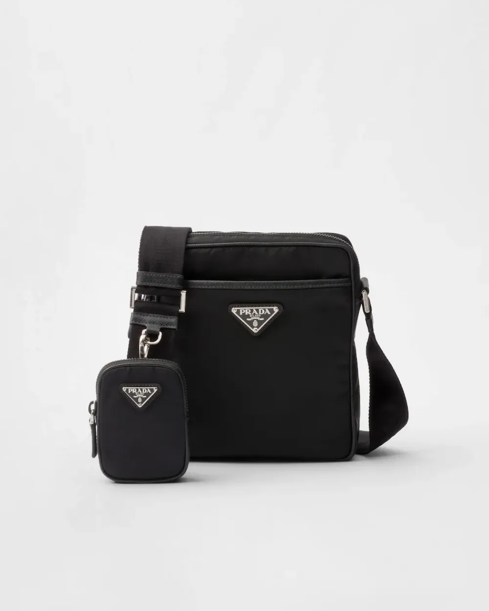 Hombre Prada COLECCIÓN MASCULINA|BOLSOS MENSAJEROS^Bandolera De Re-nylon Y Piel Saffiano