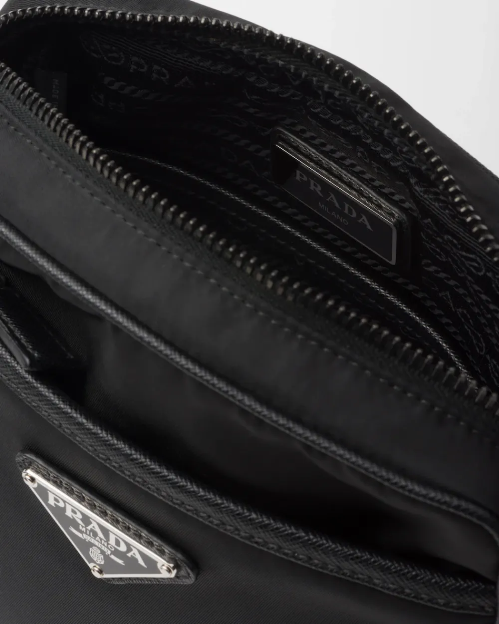 Hombre Prada COLECCIÓN MASCULINA|BOLSOS MENSAJEROS^Bandolera De Re-nylon Y Piel Saffiano