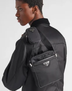 Hombre Prada COLECCIÓN MASCULINA|BOLSOS MENSAJEROS^Bandolera De Re-nylon Y Piel Saffiano