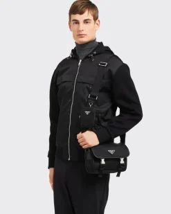 Prada COLECCIÓN MASCULINA^Bandolera De Re-nylon Y Piel Saffiano