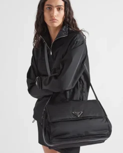 Mujer Prada COLECCIÓN FEMENINA|BOLSOS DE HOMBRO^Bandolera Grande En Re-nylon Acolchado