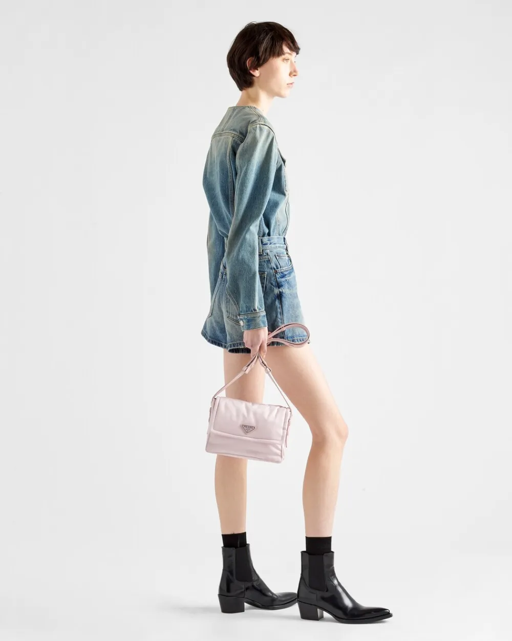 Mujer Prada COLECCIÓN FEMENINA|MINIBOLSOS^Bandolera Pequeña En Re-nylon Acolchado