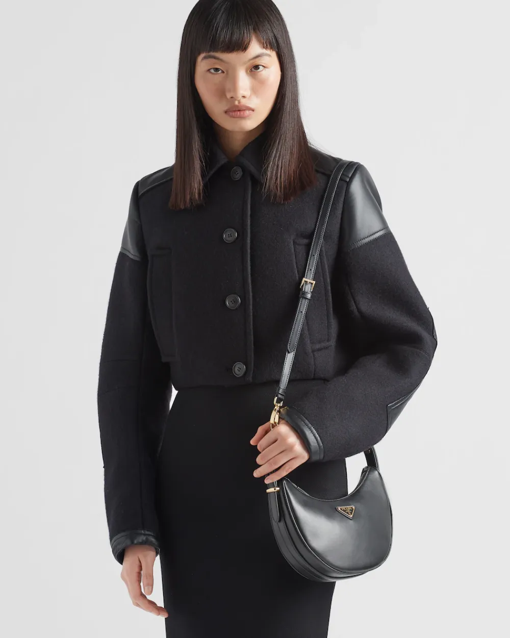Mujer Prada PRADA ARQUE’|MINIBOLSOS^Bandolera Arqué De Piel