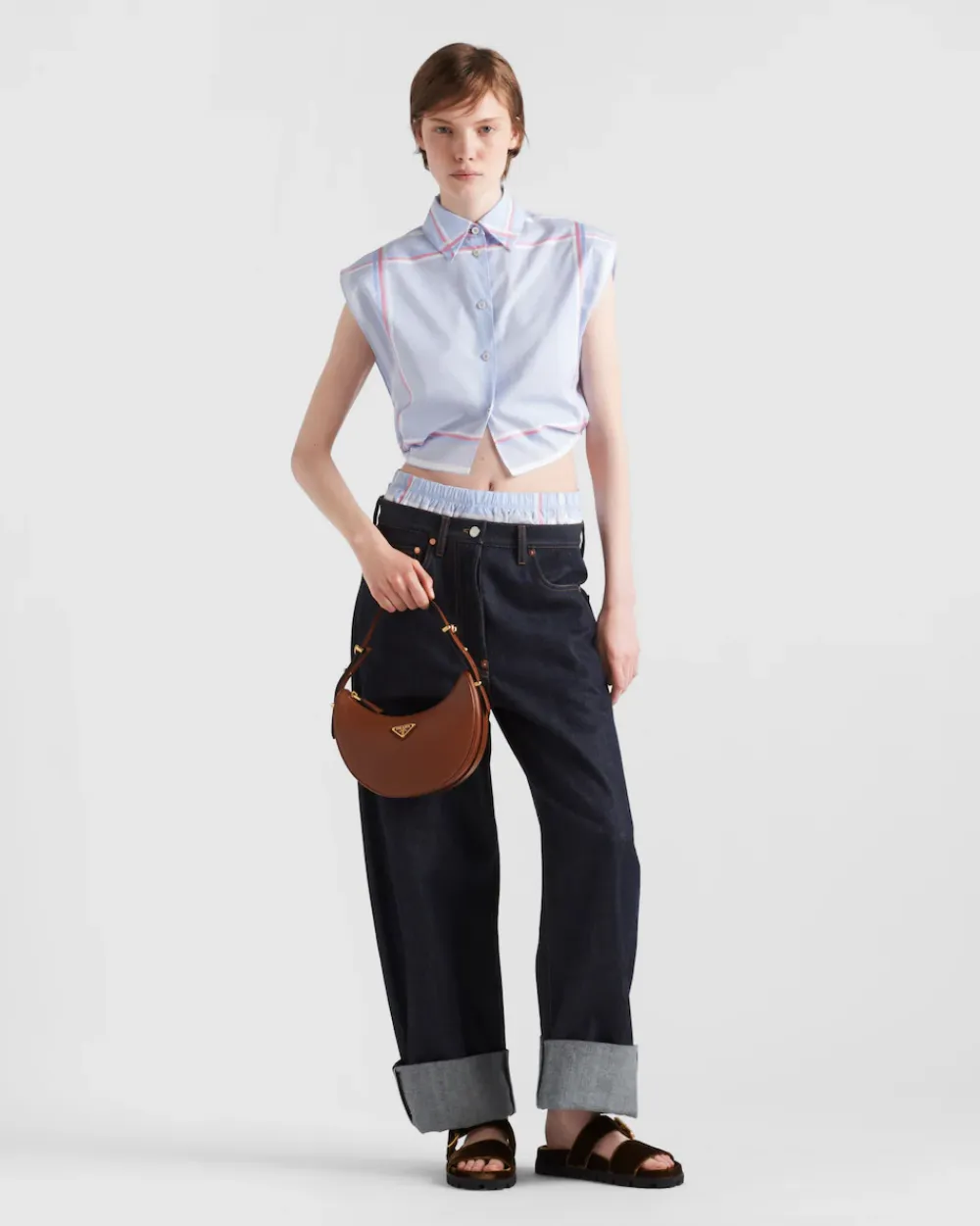 Mujer Prada PRADA ARQUE’|MINIBOLSOS^Bandolera Arqué De Piel