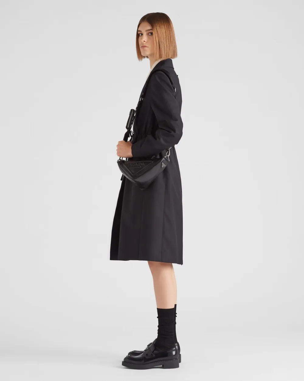 Mujer Prada BOLSOS DE HOMBRO|BOLSOS DE HOMBRO^Bandolera Triangular De Piel
