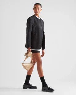 Mujer Prada BOLSOS DE HOMBRO|BOLSOS DE HOMBRO^Bandolera Triangular De Piel