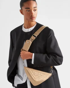 Mujer Prada BOLSOS DE HOMBRO|BOLSOS DE HOMBRO^Bandolera Triangular De Piel