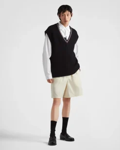Hombre Prada PANTALONES Y BERMUDAS^Bermudas De Algodón