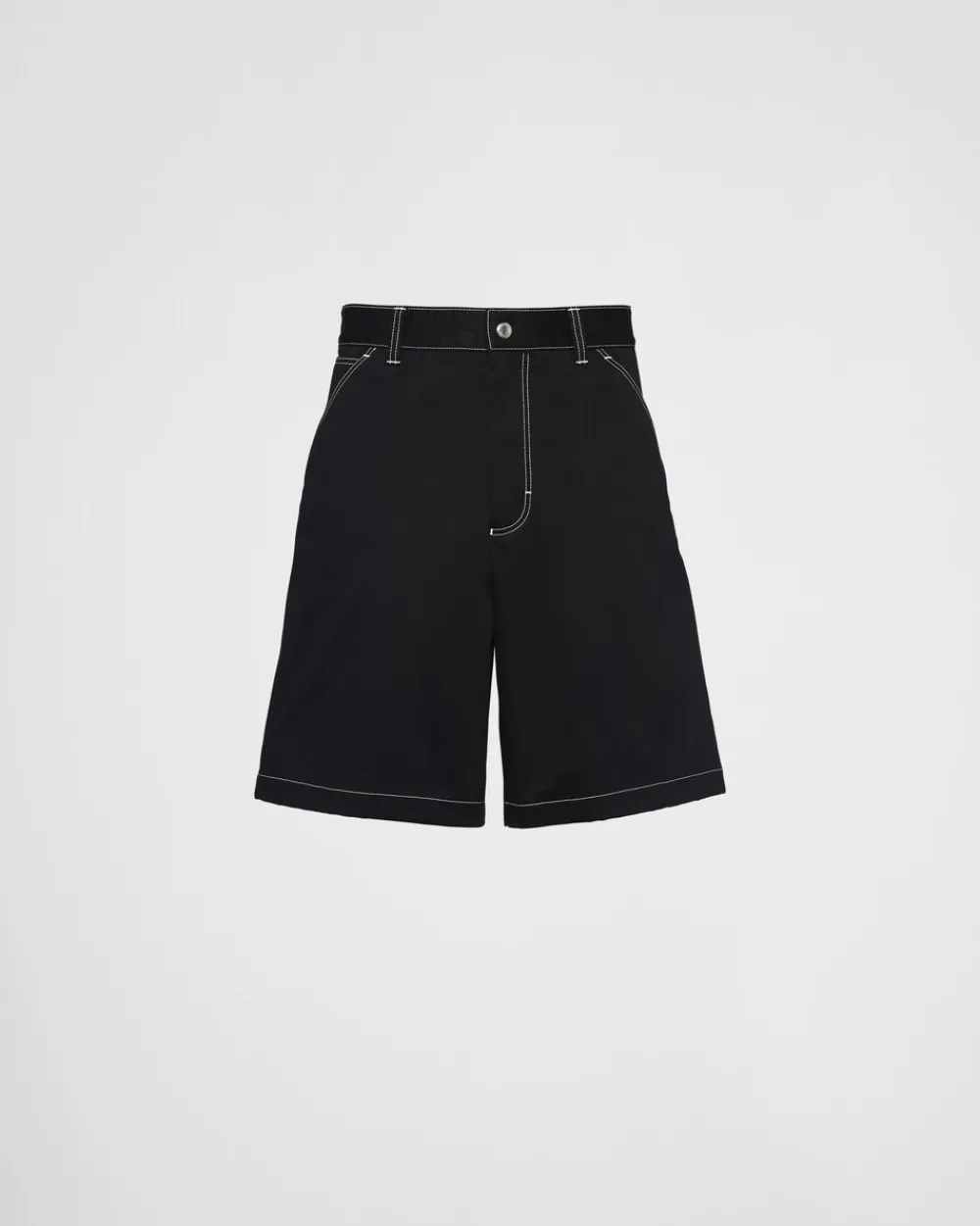 Hombre Prada PANTALONES Y BERMUDAS^Bermudas De Algodón Elástico