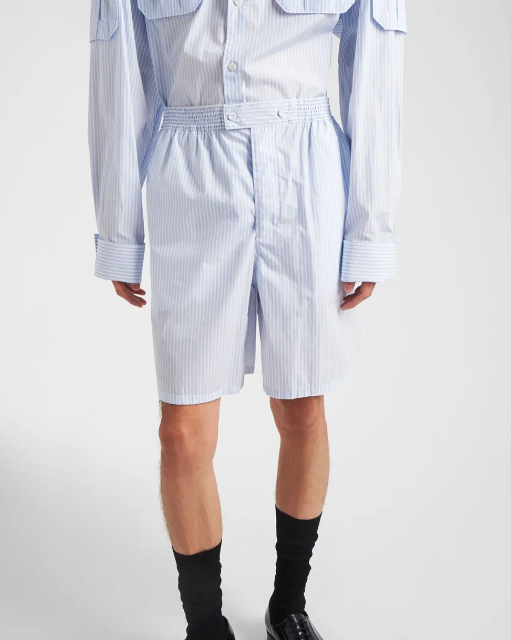 Hombre Prada PANTALONES Y BERMUDAS^Bermudas De Algodón Estampadas