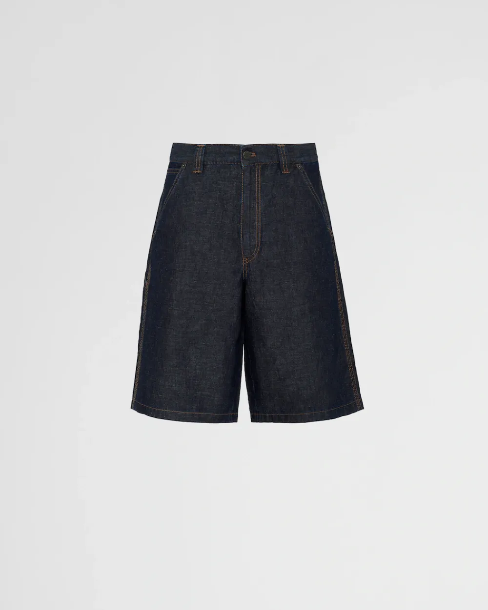 Hombre Prada TEJIDO VAQUERO^Bermudas De Cambray