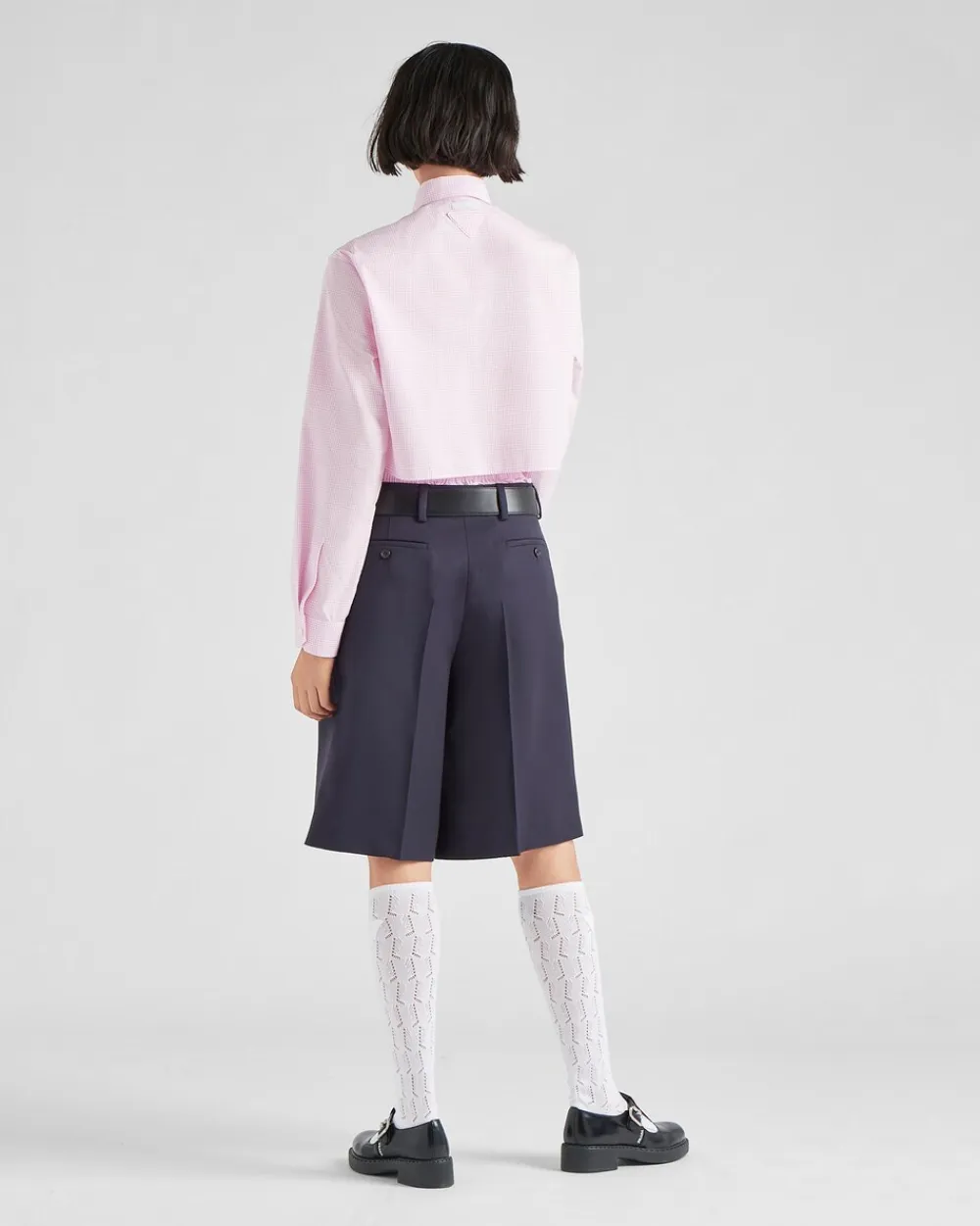 Mujer Prada PANTALONES LARGOS Y CORTOS^Bermudas De Gabardina
