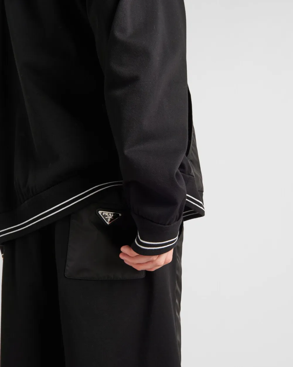 Hombre Prada ROPA DEPORTIVA Y SUDADERAS^Bermudas De Piqué Con Detalles De Re-nylon