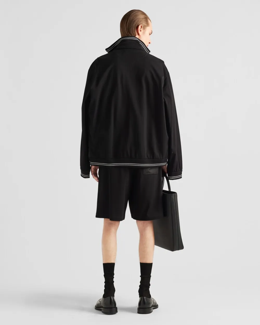 Hombre Prada ROPA DEPORTIVA Y SUDADERAS^Bermudas De Piqué Con Detalles De Re-nylon