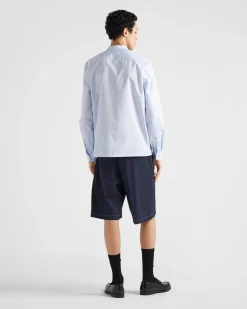 Hombre Prada PANTALONES Y BERMUDAS^Bermudas De Popelín Elástico