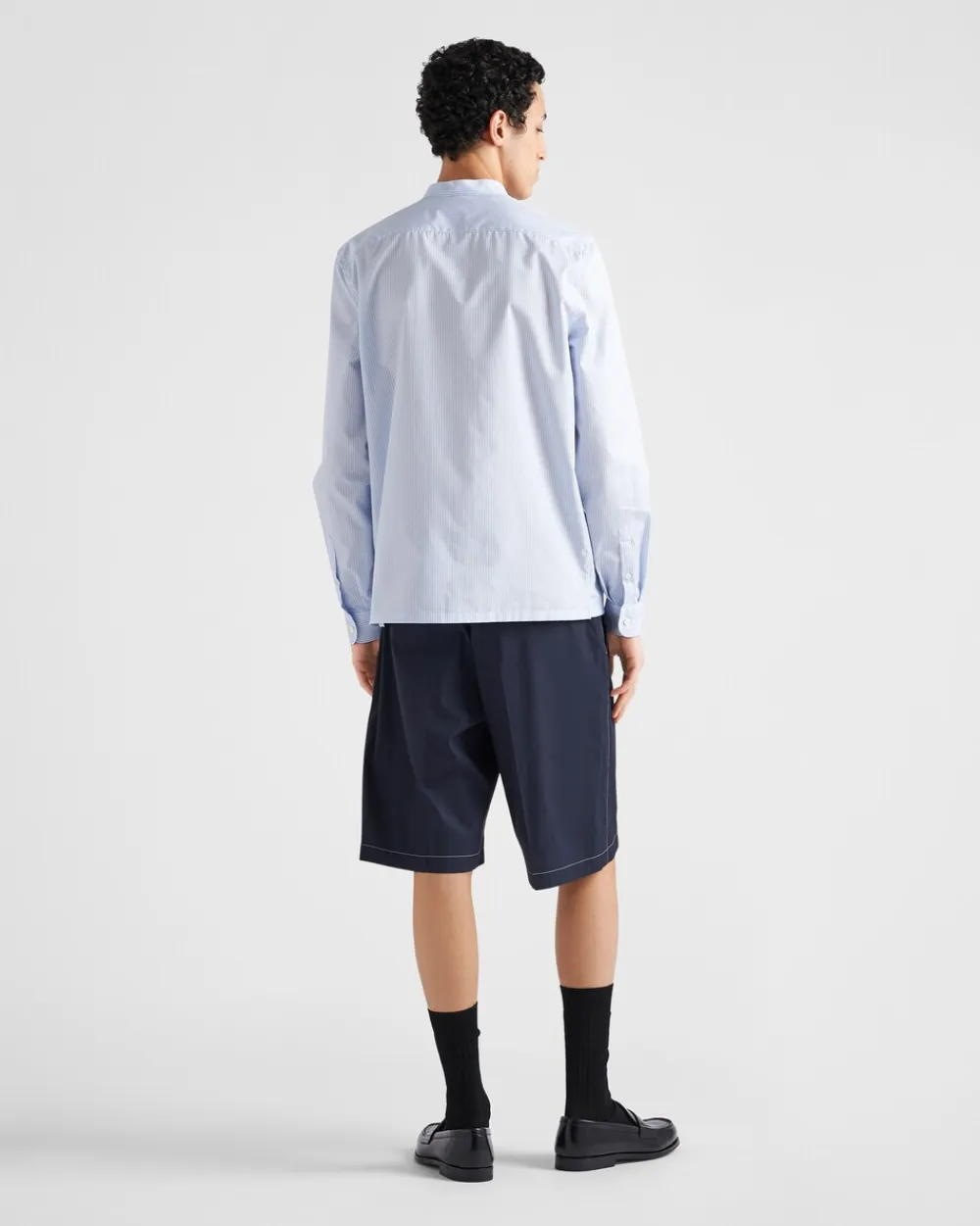Hombre Prada PANTALONES Y BERMUDAS^Bermudas De Popelín Elástico