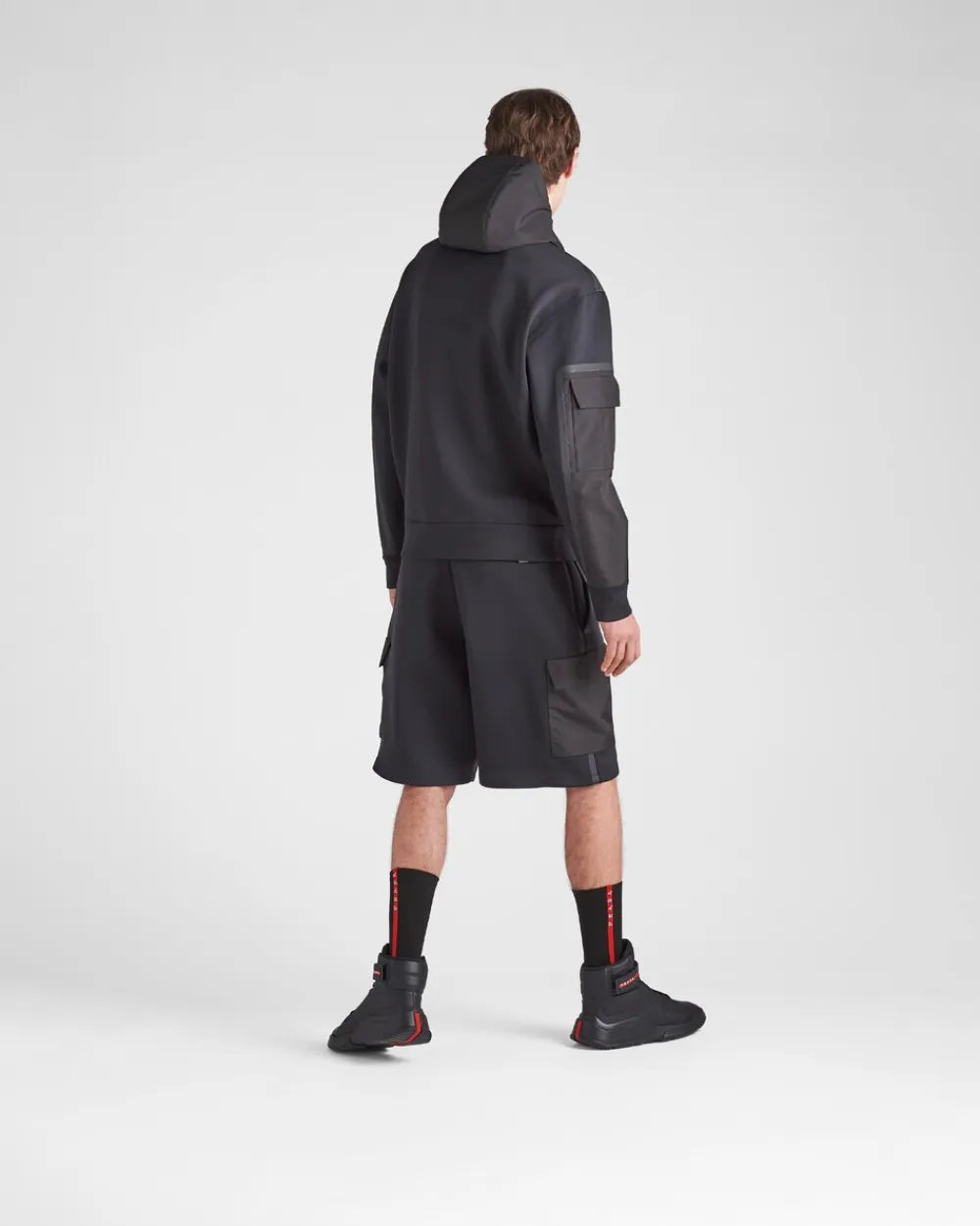 Hombre Prada ROPA^Bermudas De Punto Técnico Reciclado
