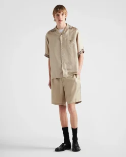 Hombre Prada PANTALONES Y BERMUDAS^Bermudas De Seda