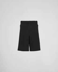 Hombre Prada ROPA^Bermudas En Bi-stretch Ligero