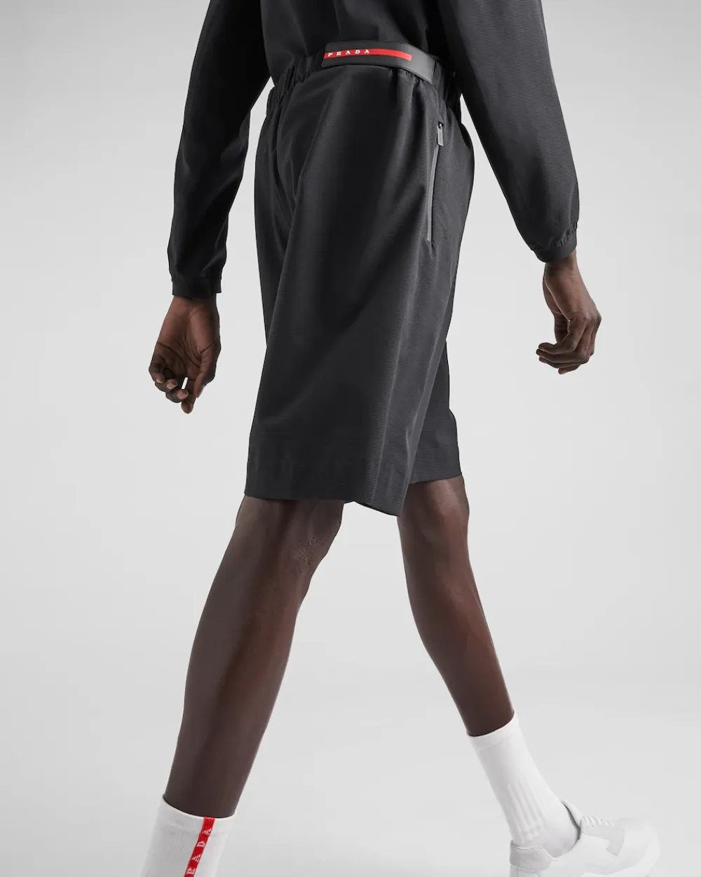 Hombre Prada ROPA^Bermudas En Bi-stretch Ligero