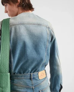Hombre Prada TEJIDO VAQUERO^Bermudas Vaqueras
