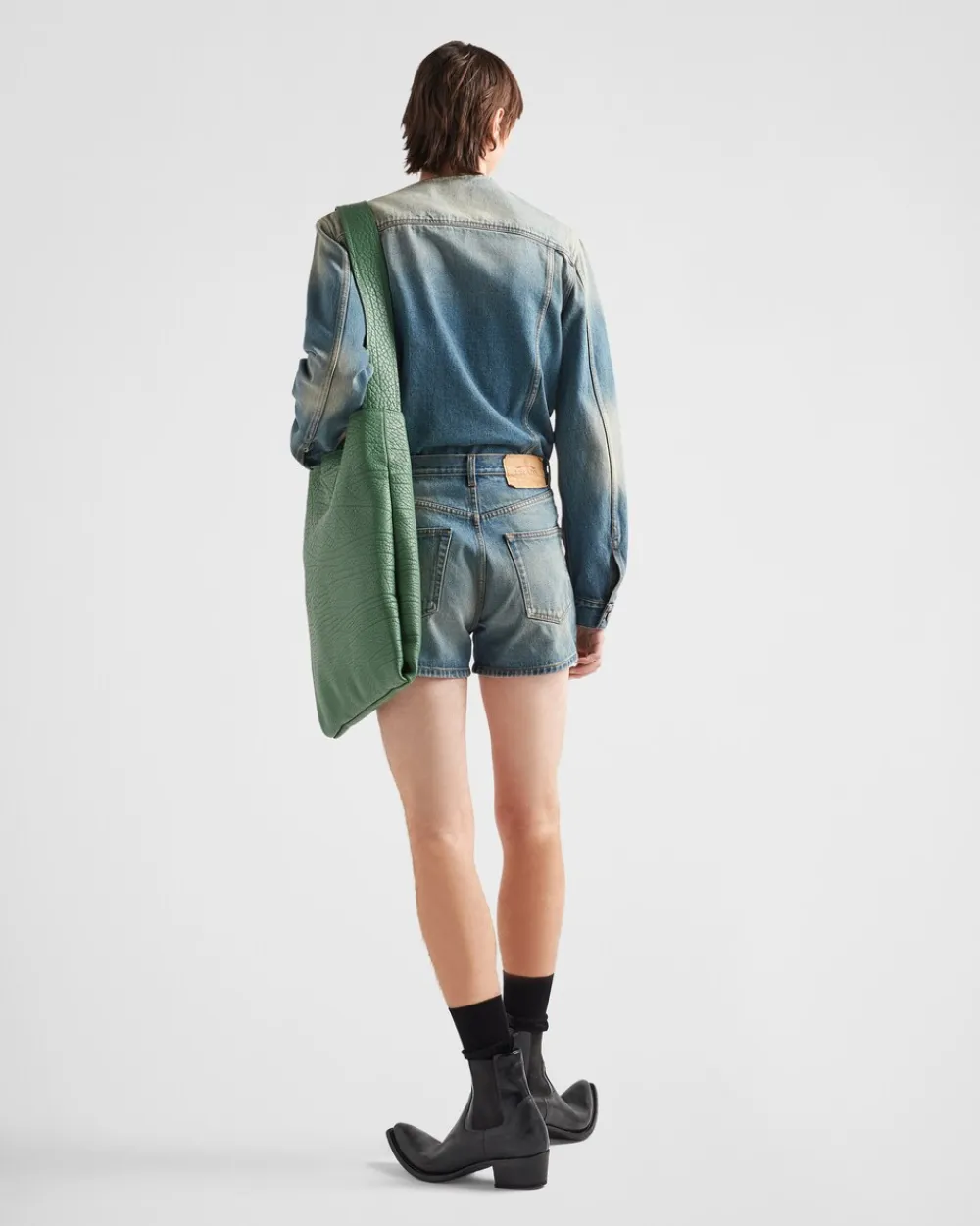 Hombre Prada TEJIDO VAQUERO^Bermudas Vaqueras