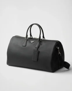Mujer/Hombre Prada BOLSOS DE VIAJE|BOLSOS DE VIAJE^Bolsa De Lona En Piel Saffiano