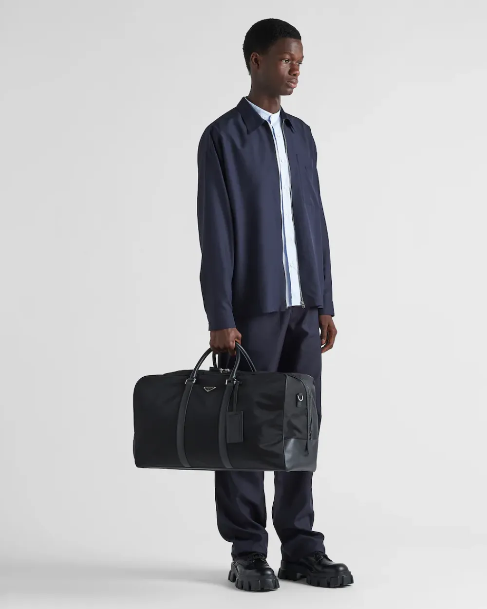 Mujer/Hombre Prada BOLSOS DE VIAJE|BOLSOS DE VIAJE^Bolsa De Lona En Piel Saffiano Y Re-nylon