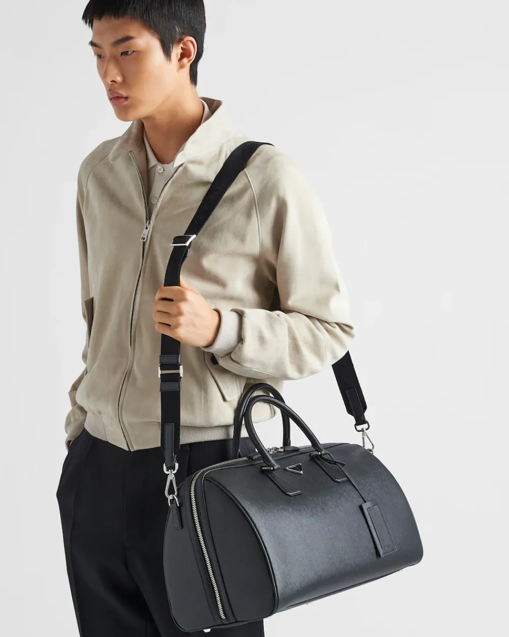 Mujer/Hombre Prada BOLSOS DE VIAJE|BOLSOS DE VIAJE^Bolsa De Viaje De Piel Saffiano