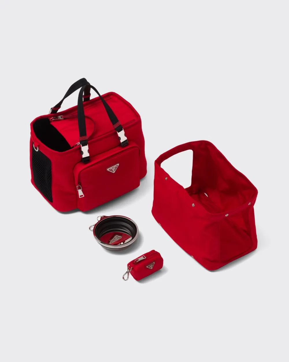 Mujer/Hombre Prada ACCESORIOS PARA MASCOTAS|ACCESORIOS PARA MASCOTAS^Bolsa Para Mascotas De Re-nylon Y Piel Saffiano