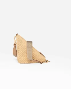 Mujer Prada PRADA SUMMER BAGS|BOLSOS DE HOMBRO^Bolso Bandolera De Croché Con Triángulo De