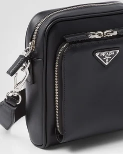 Hombre Prada BOLSOS MENSAJEROS^Bolso Bandolera De Piel Con Pouch