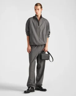 Hombre Prada BOLSOS MENSAJEROS^Bolso Bandolera De Piel Saffiano