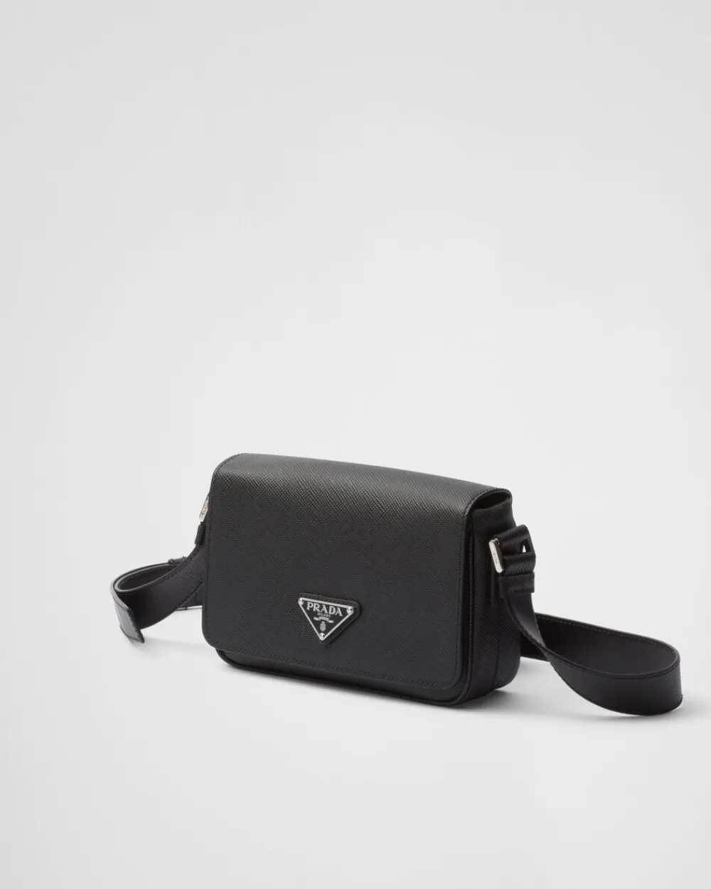 Hombre Prada BOLSOS MENSAJEROS^Bolso Bandolera De Piel Saffiano
