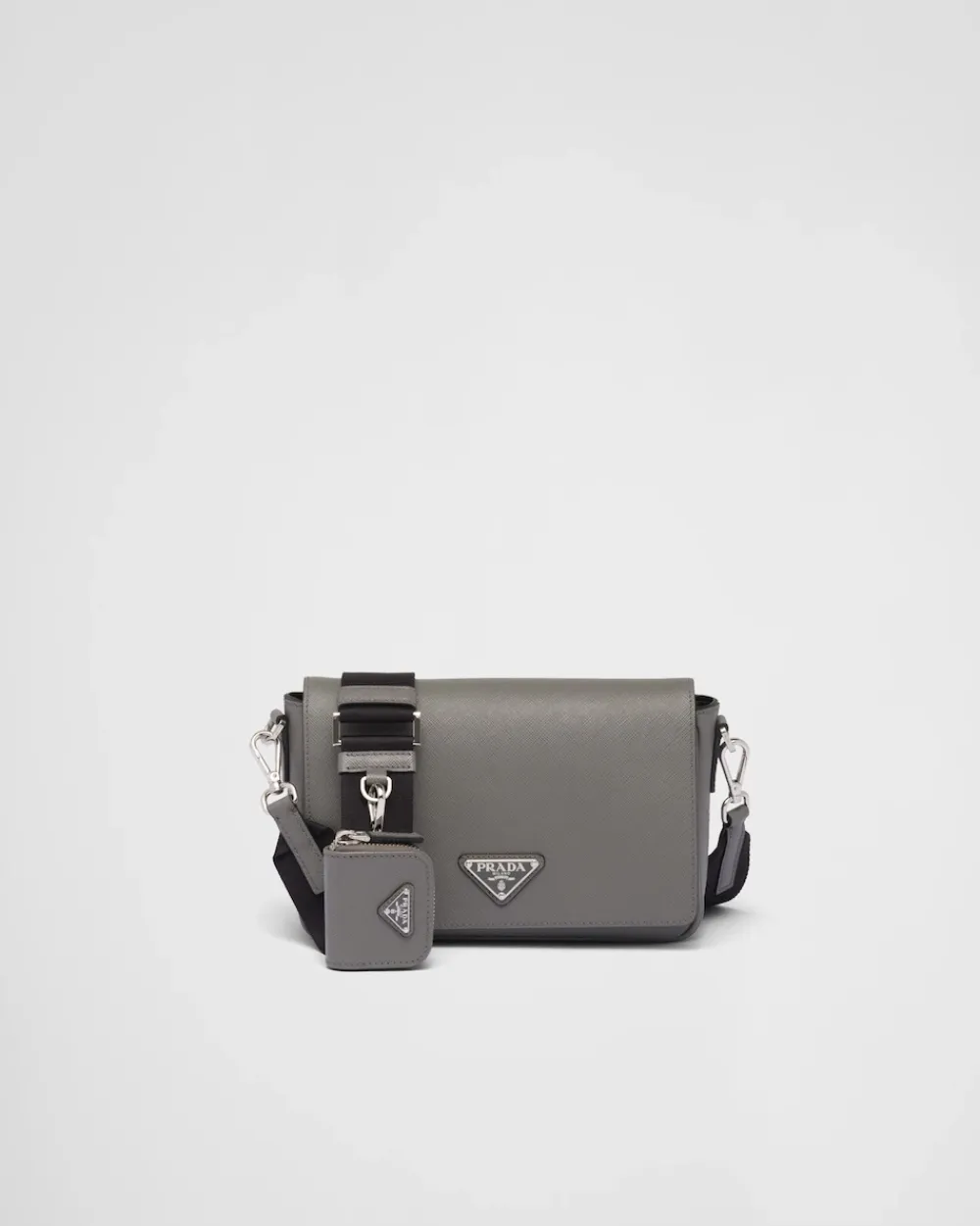 Hombre Prada BOLSOS MENSAJEROS^Bolso Bandolera De Piel Saffiano