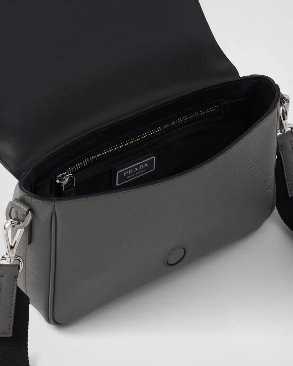 Hombre Prada BOLSOS MENSAJEROS^Bolso Bandolera De Piel Saffiano
