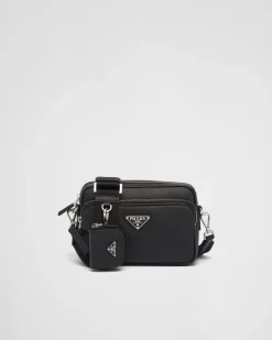 Hombre Prada BOLSOS MENSAJEROS^Bolso Bandolera De Piel Saffiano