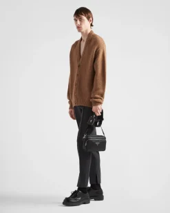 Hombre Prada BOLSOS MENSAJEROS^Bolso Bandolera De Piel Saffiano
