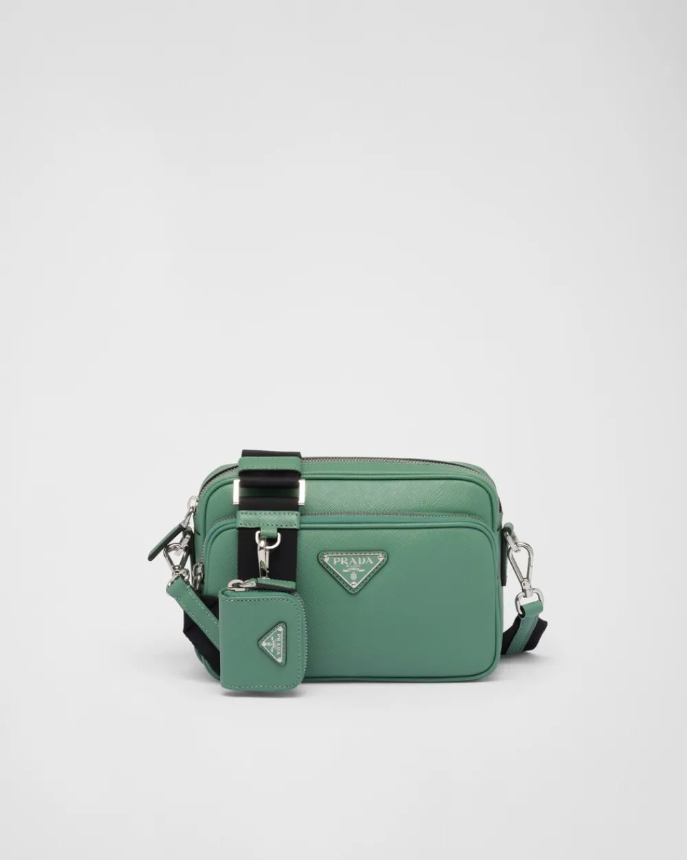 Hombre Prada BOLSOS MENSAJEROS^Bolso Bandolera De Piel Saffiano