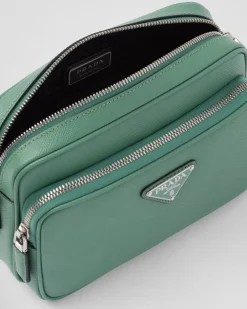 Hombre Prada BOLSOS MENSAJEROS^Bolso Bandolera De Piel Saffiano