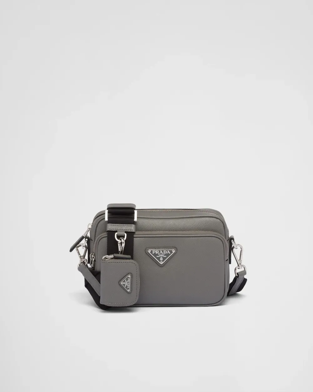 Hombre Prada BOLSOS MENSAJEROS^Bolso Bandolera De Piel Saffiano