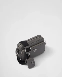 Hombre Prada BOLSOS MENSAJEROS^Bolso Bandolera De Piel Saffiano
