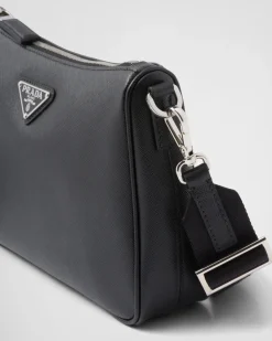 Hombre Prada BOLSOS MENSAJEROS^Bolso Bandolera De Piel Saffiano
