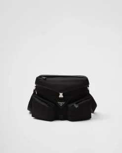 Hombre Prada BOLSOS MENSAJEROS^Bolso Bandolera De Re-nylon Y Piel