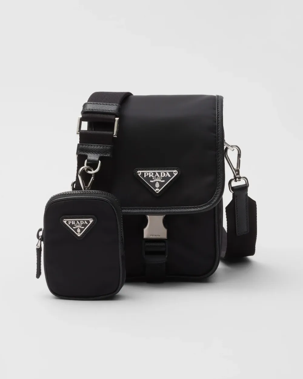 Hombre Prada COLECCIÓN MASCULINA|BOLSOS MENSAJEROS^Bolso Bandolera De Re-nylon Y Piel Saffiano
